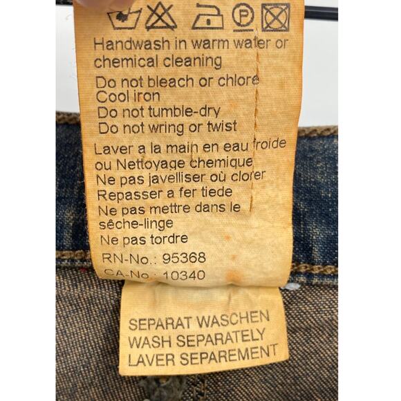 Vintage Y2k Olsen Flared Jeans Embroidered Applique High Rise Rigid Denim 27/ 6 - Picture 9 of 9